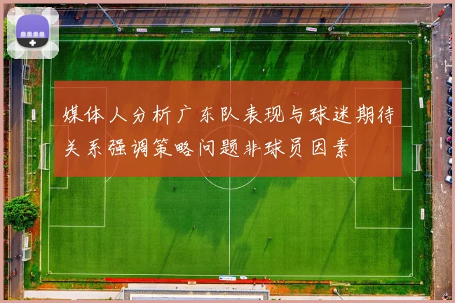 媒体人分析广东队表现与球迷期待关系强调策略问题非球员因素